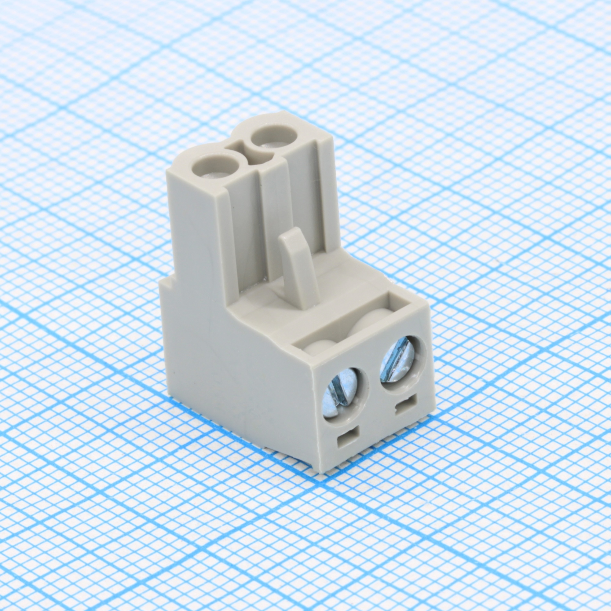 WJ2EDGK-5.0-02P-11-00A - Разъем клеммный винтовой на кабель 2 контакта шаг 5 мм