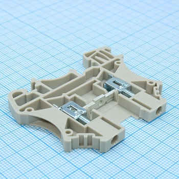 DK2.5 - Клемма проходная винтовая на Дин рейку. UL:  600В, 25А, 22~12 AWG, IEC: 630B, 24А, 0.34~2.5 мм.кв, Размеры: 5.1х47х59 мм, Материал: полиамид. Длина зачистки проводов: 10-12 мм. Цвет: бежевый