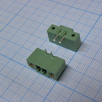 15EDGRM-3.5-02P-14-00A(H) - Разъемный клеммный блок на плату, 2 контакта