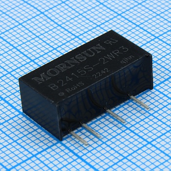 B2415S-2WR3 - Преобразователь DC/DC мощность, Вт: 2 вход 24В выход 15В изоляция: 1500В