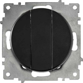 Выключатель 3-кл. СП Florence 10А IP20 механизм черн. (1E31901303) 2172826