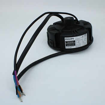 XI 240W 0.82-1.35A 1-10V 100-277V RI132S - AC-DC, 240Вт, неизолированный, стаб. по току, IP65, вход 85…305В AC, 47.5…63Гц, ККМ, выход 920 (820…1350)мА/160…260В, устойчивость 6/6кВ, в корпусе o132х66 мм, -40…+80°С (корпус), встр. потенциометр, димминг 1-10