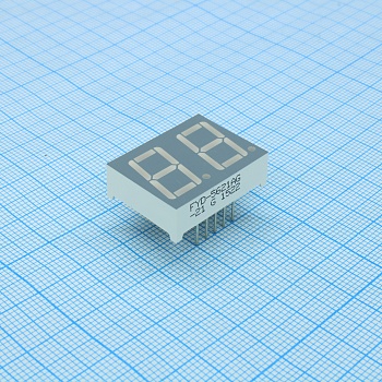 FYD-5621AG-21 - 2-х разрядный индикатор 14.2мм/зеленый 14-18мКд/ОК