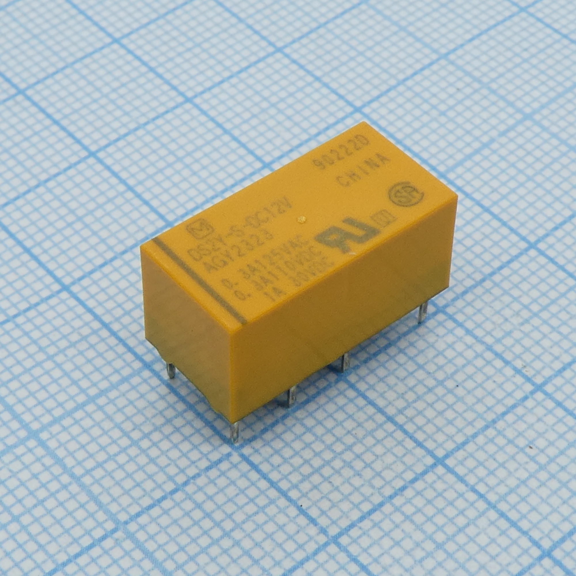 DS2Y-S-DC12V - Сигнальное реле, DPDT, 12 В DC, 2 А