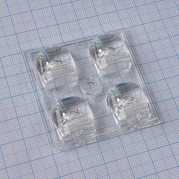 C15014_STRADA-2X2-T4-B - Квадратная модуль линза 2x2 на 4светодиода LG Innotek серии  LEMWA33X