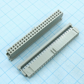 5-215882-0 - Разъем типа провод-плата, 2.54 мм, 50 контакт(-ов), Гнездо, Серия AMP-LATCH, IDC / IDT, 2 ряд(-ов)