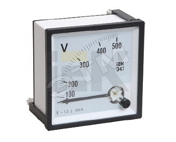 Вольтметр Э47 100В кл. точн. 1,5 72х72мм IPV10-6-0100-E