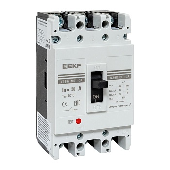 Выключатель автоматический ВА-99М 100/50А 3P 35кА EKF