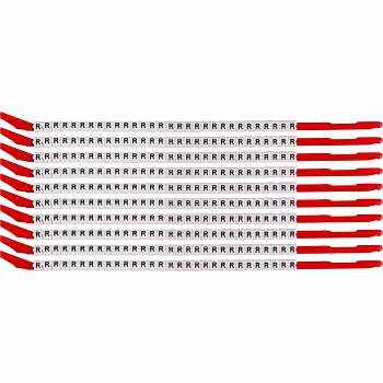 brd313127 - SCN-10-R клипсы, легенда "R", нейлон, для провода диаметром 2.8-3.4мм, 300 шт. в упак.
