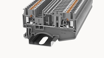 Клемма для подключения модулей DS2.5-TG-01P-11 - Клемма для подключения модулей, тип фиксации провода: Push-in, номинальное сечение: 2.5 мм кв., 20A, 400V, ширина: 5,2 мм, цвет: серый, втычная перемычка, тип монтажа: DIN35