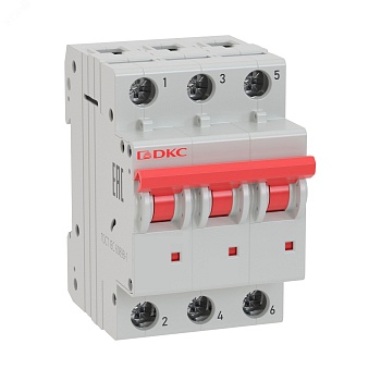 Автоматический выключатель модульный YON MD63 3P 16А C 6kA MD63-3C16-6