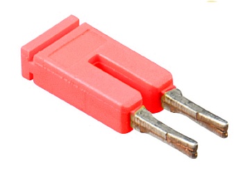 Соед.мостик IVB WTP 1,5-2 RD - Соединительная перемычка, втычная, изолированная, 2 полюса, для клемм 1,5 мм кв., шаг 3 мм, цвет: красный