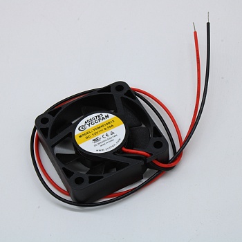 YDM4010B12 - Вентилятор 12В 40х40x10 B, 0.6Вт, 6500 об/мин, 9.3м3/час, 25.1дБ, подшипник качения, тип вывода - провод