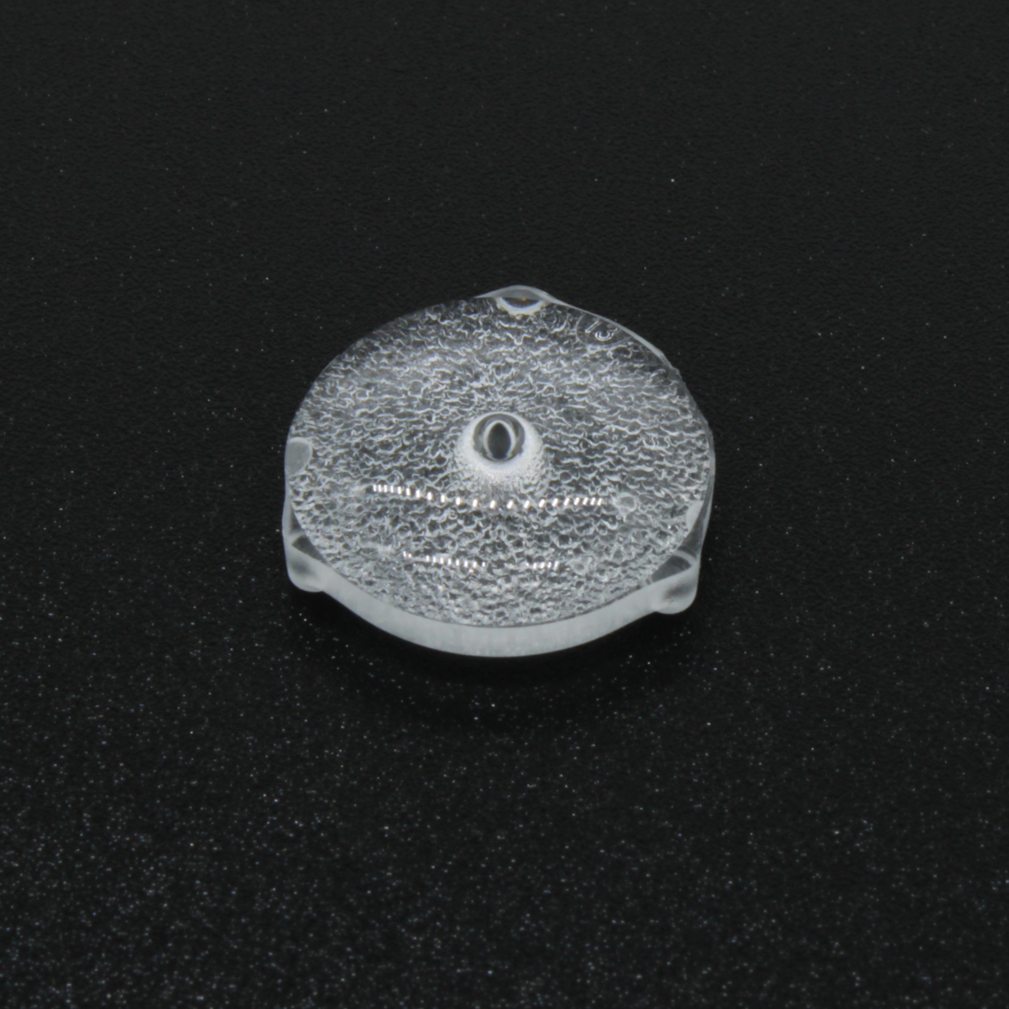 ATV16D22X - Линза широкоугольная (TV back light lens), 2835/3030, эфф=93%, ~160°, D=15,5mm  H=4,91mm (3 пина на внешнем диаметре 15.5мм), PMMA