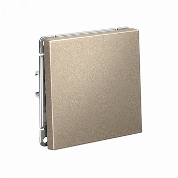 ARTGALLERY 1-клавишный выключатель кнопочный, 10А, механизм, шампань GAL000515