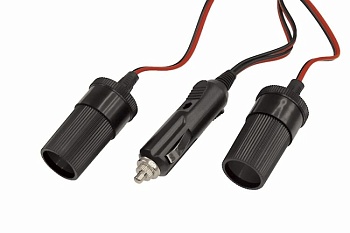 Разветвитель автоприкуривателя 2 гнезда шнур 16-0222