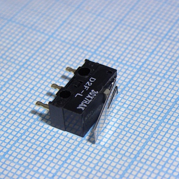 D2F-L - Микропереключатель Роликовый Рычаг, SPDT, 3А, 125В 1.47N монтаж в отверстие