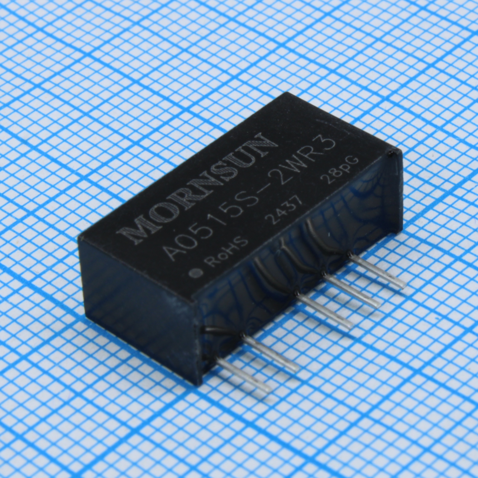 A0515S-2WR3 - Преобразователь DC/DC на печатную плату 2 Вт, вход 5 В, выход ±15 В/±67 мА изоляция 1500 В