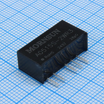 A0515S-2WR3 - Преобразователь DC/DC на печатную плату 2 Вт, вход 5 В, выход ±15 В/±67 мА изоляция 1500 В