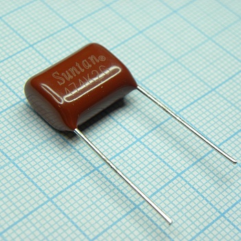 TS02002G474KSB0E0R - Конденсатор металлоплёночный полиэтилентерефталатный 0.47мкФ 400В ±10% (18х9х15мм) шаг выводов 15мм 85°С россыпь