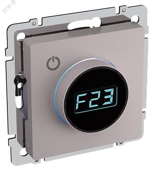 Термостат электронный с индикацией BRITE СП IP20 ТС10-1-БрЖ жемчуг BR-RT11-K36