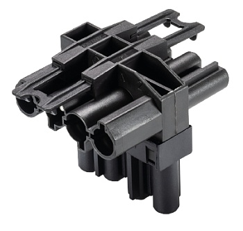 Разветвитель GST18I4V 2P1T V SW - Распределительное устройство, 1 вход / 2 выхода, тип: T, 4 полюса, серия gesis GST18i4, номинальное напряжение: 250V, номинальный ток: 20А, цвет: черный