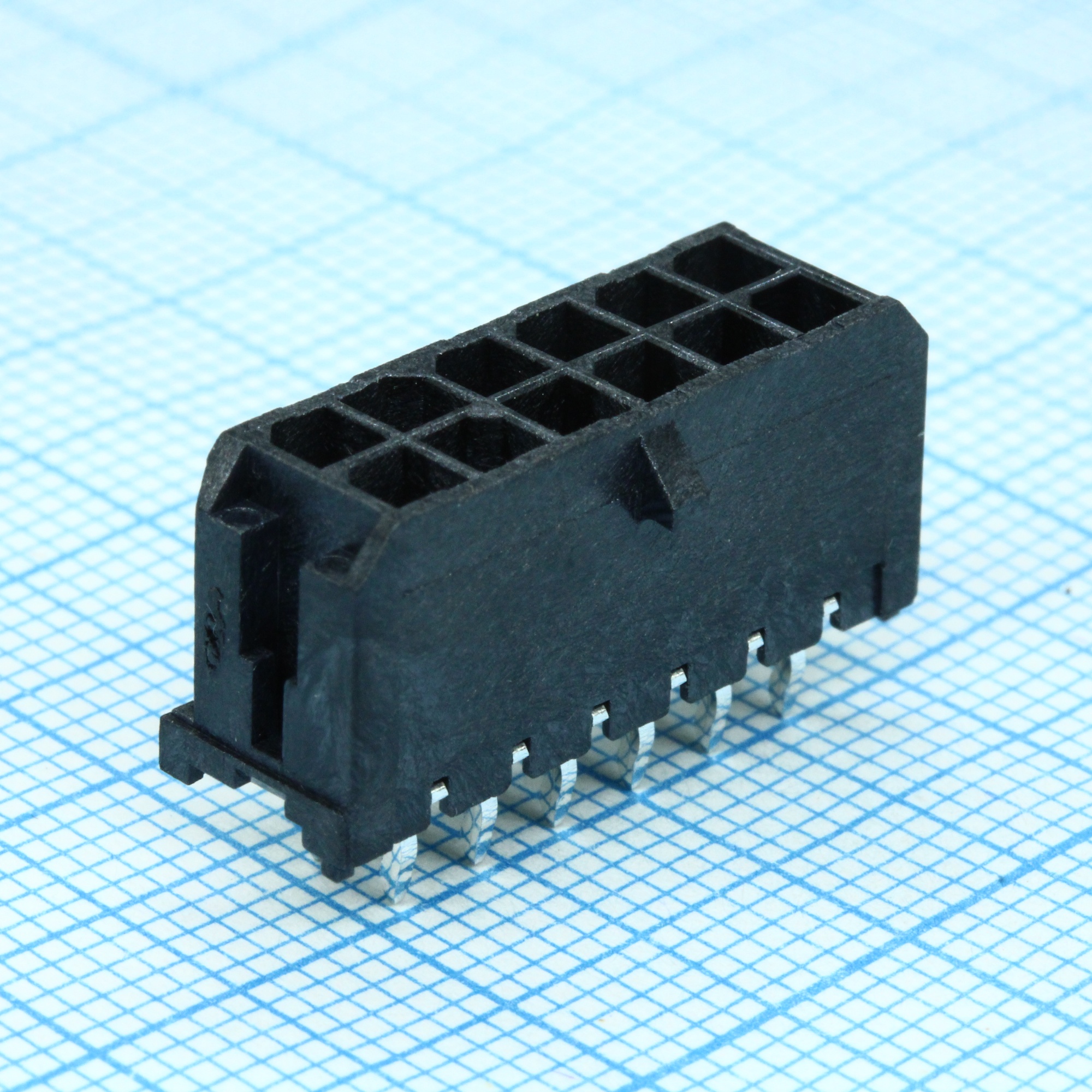 430451212 - Прямоугольный разъем, Серия Micro-Fit 3.0 43045, 12 контакт(-ов), Штыревой Разъем, 3 мм монтаж в отверстие