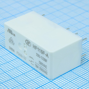 HF115F-A/230-1Z3BF - Реле силовое, 16 А, 230 VAC; SPDT, Изоляция: 5 кВ