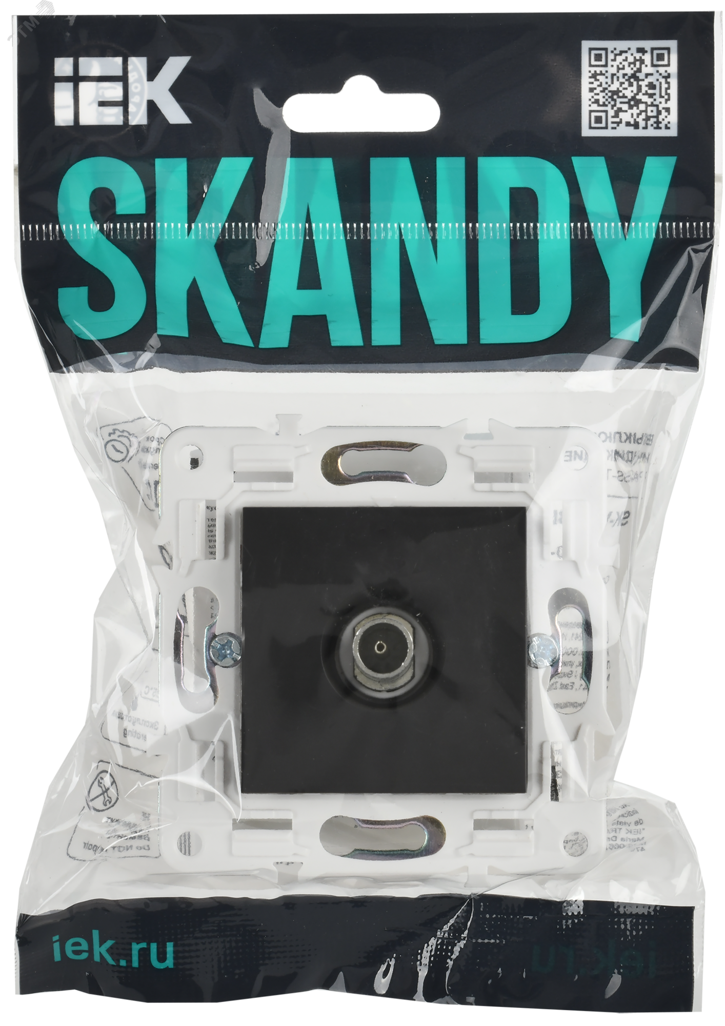 SKANDY Розетка TV оконечная SK-A12T титан IEK SK-A10-O-K48