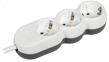 Удлинитель 3х5м с заземл. 16А IP20 Uno У03 2P+PE 250В 3х1.5 WYP53-16-03-05-Z