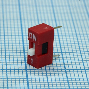 DS1040-01RN - DIP переключатель 1 группа красный