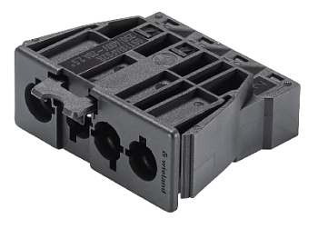 Разъем GESIS GST18i4F S2 R V SW - Вилочный разъем в панель, 4 полюса, пружинная фиксация, номинальные характеристики: 250/400V, 20A, цвет: черный, серия gesis GST18i4