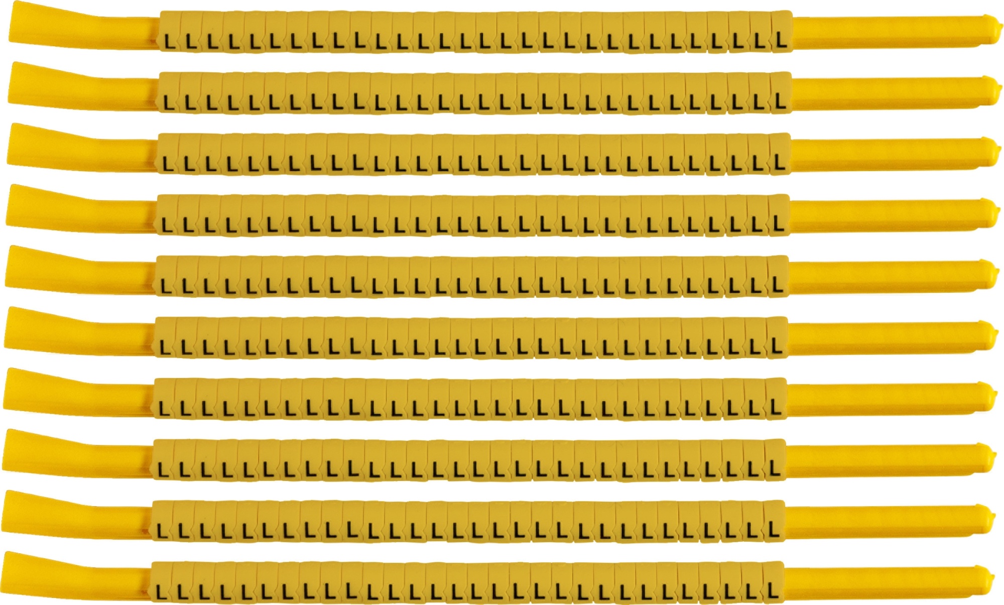 brd333321 - SCNG-18-L клипсы жёлтые, 300шт/упак, для провода 4,6-5,9мм диаметра, легенда L