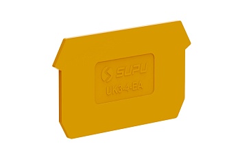 Торцевая крышка 303142 - Торцевая крышка для клемм UK2.5 2-2, цвет: оранжевый