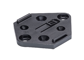 Монтажная пластина 06.562.5853.1 - Монтажное основание для распределительного блока gesis RST16, материал: пластик, цвет: черный