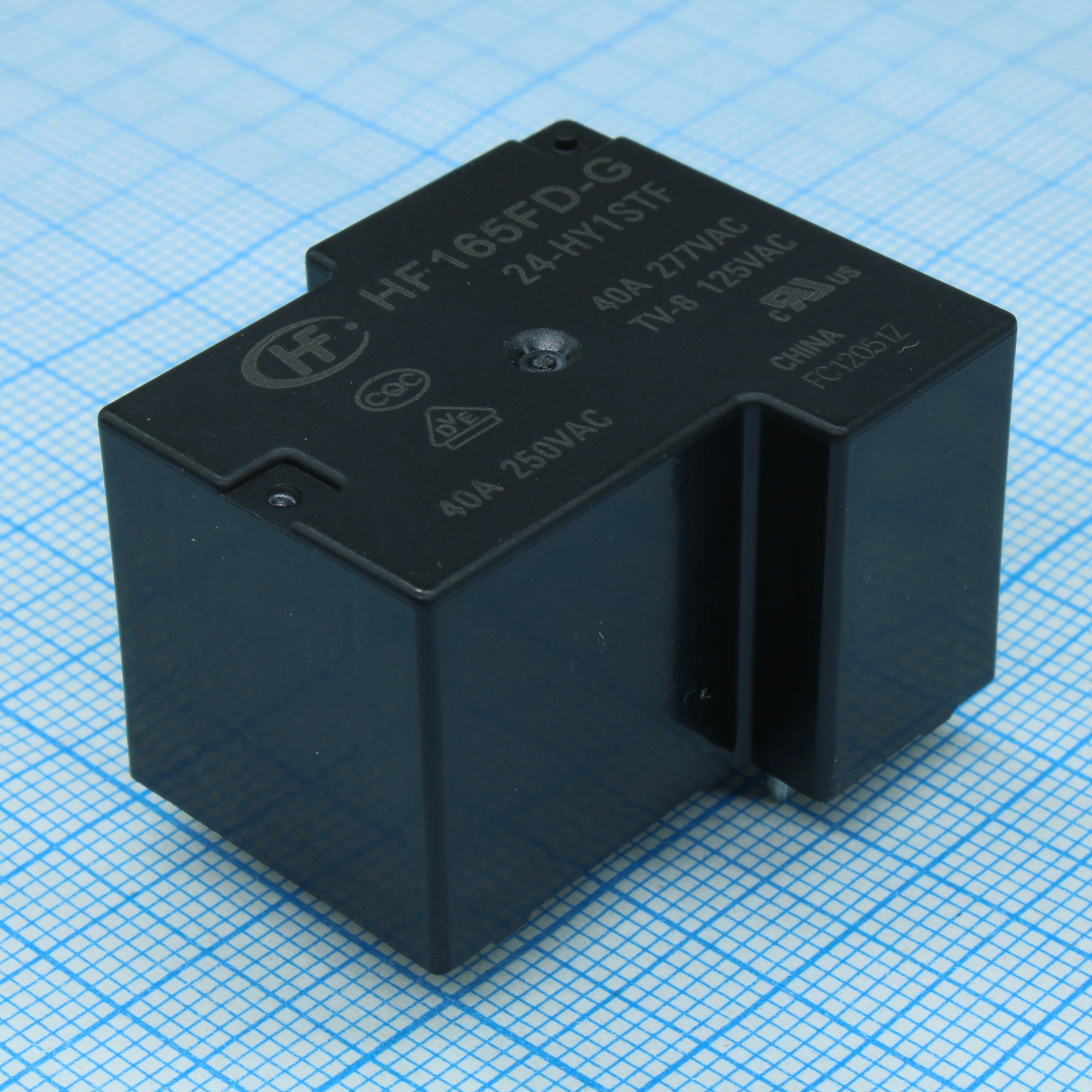 HF165FD-G/24-HY1STF - Реле силовое миниатюрное 40А один контакт на замыкание катушка 24В