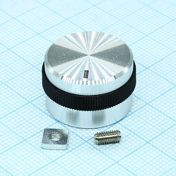 41005-3 - Ручка металлическая (пластмассовая вставка) диаметр 22мм