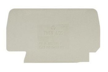 Пластина разд. TWFN 4/35 - Разделительная пластина, для клемм WKFN 4..., цвет: серый