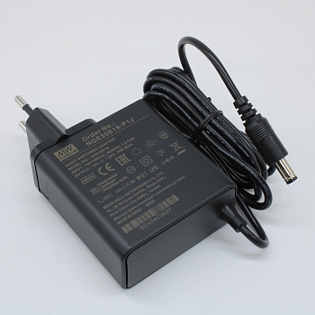 NGE30E18-P1J - AC-DC, 30Вт, сетевой адаптер, выход 18В/1.66А, вход 80...264В AC, 47...63 Гц, изоляция 4000B DC, 2xMOPP, 62x30*x65мм, -30...+70C, евровилка, выходной разъем 11мм, диам. 5.5х2.1мм