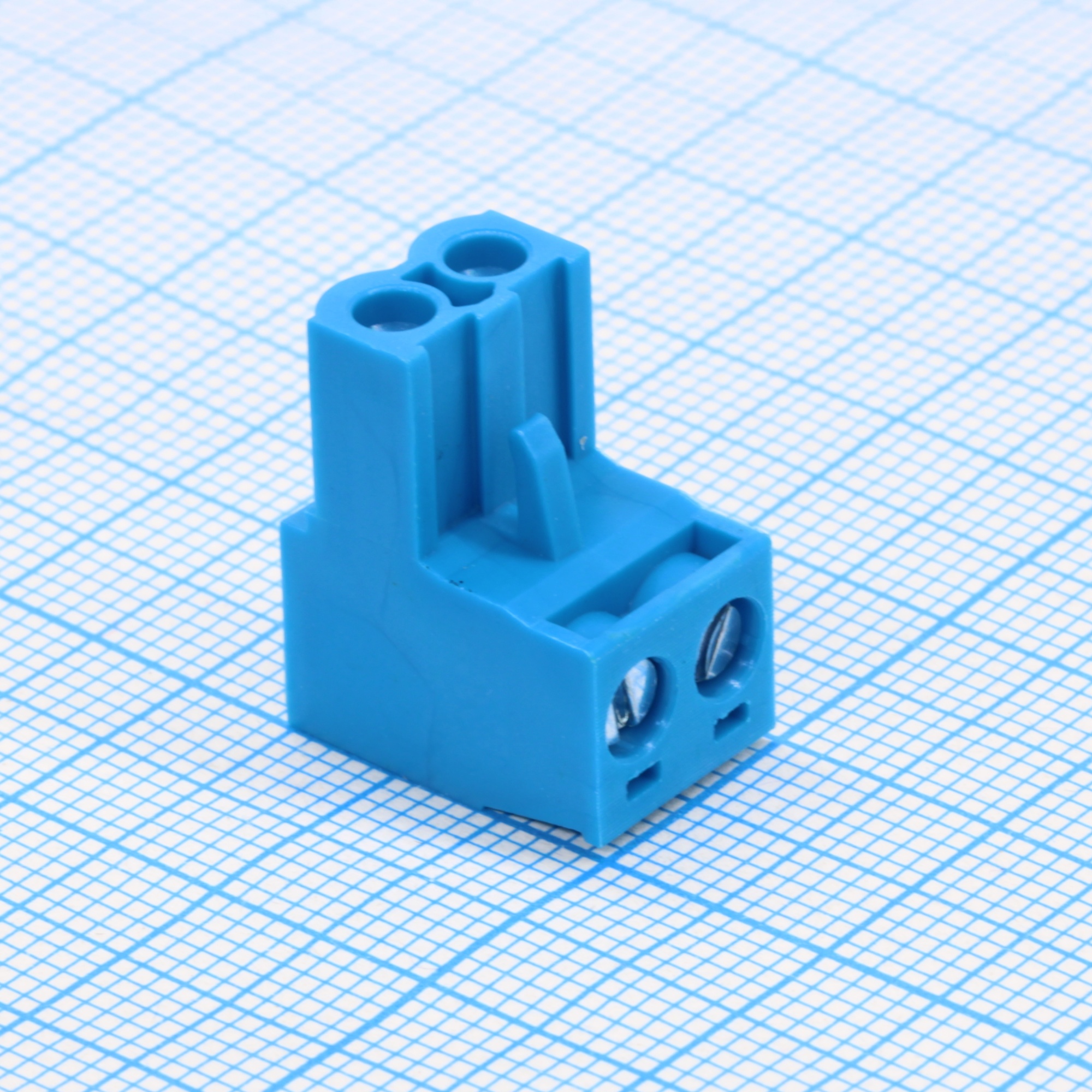 WJ2EDGK-5.0-02P-12-00A - Разъем клеммный винтовой на кабель 2 контакта шаг 5 мм