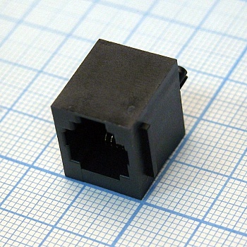 TJ6P6C розетка в плату 52-04 (5222-6P) - TJ6P6C розетка в плату