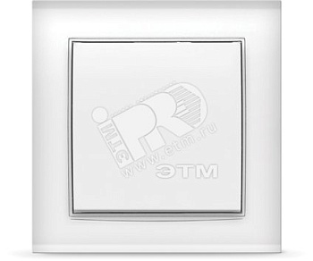 Выключатель Бриллиант одноклавишный белый 7947366