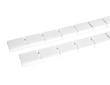 Маркировочные шильдики BB 17 - Маркировочне шильдики (полоска 10 шильдиков), для клемм UBJ2-25, чистая, цвет: белый