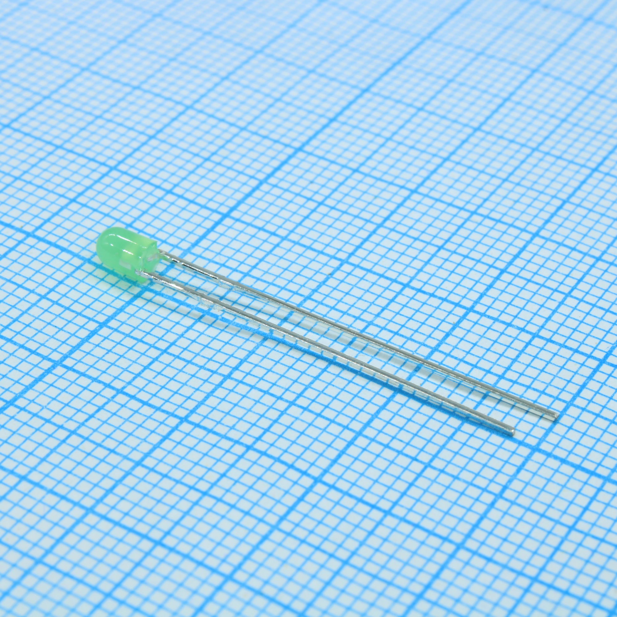 L304GD - Светодиод 3мм зеленый монохромный 570нм