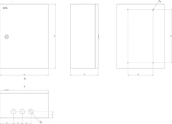 Корпус металлический ЩМП-04 SIMPLE 400х300х175 IP31 NO_SIMPLE_SHMP-04_IP31 Б0041655