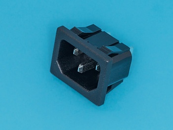 AC-5 - Разъем 220В вилка на блок, 3 контакта, крепление защелка, 10A