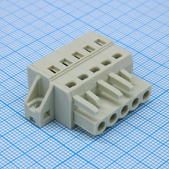 8EDGKMA-5.0-05P-11-1001A(H) - Разъемный клеммный блок серия 8EDGKMA шаг 5.0мм 05 контакт(-ов)