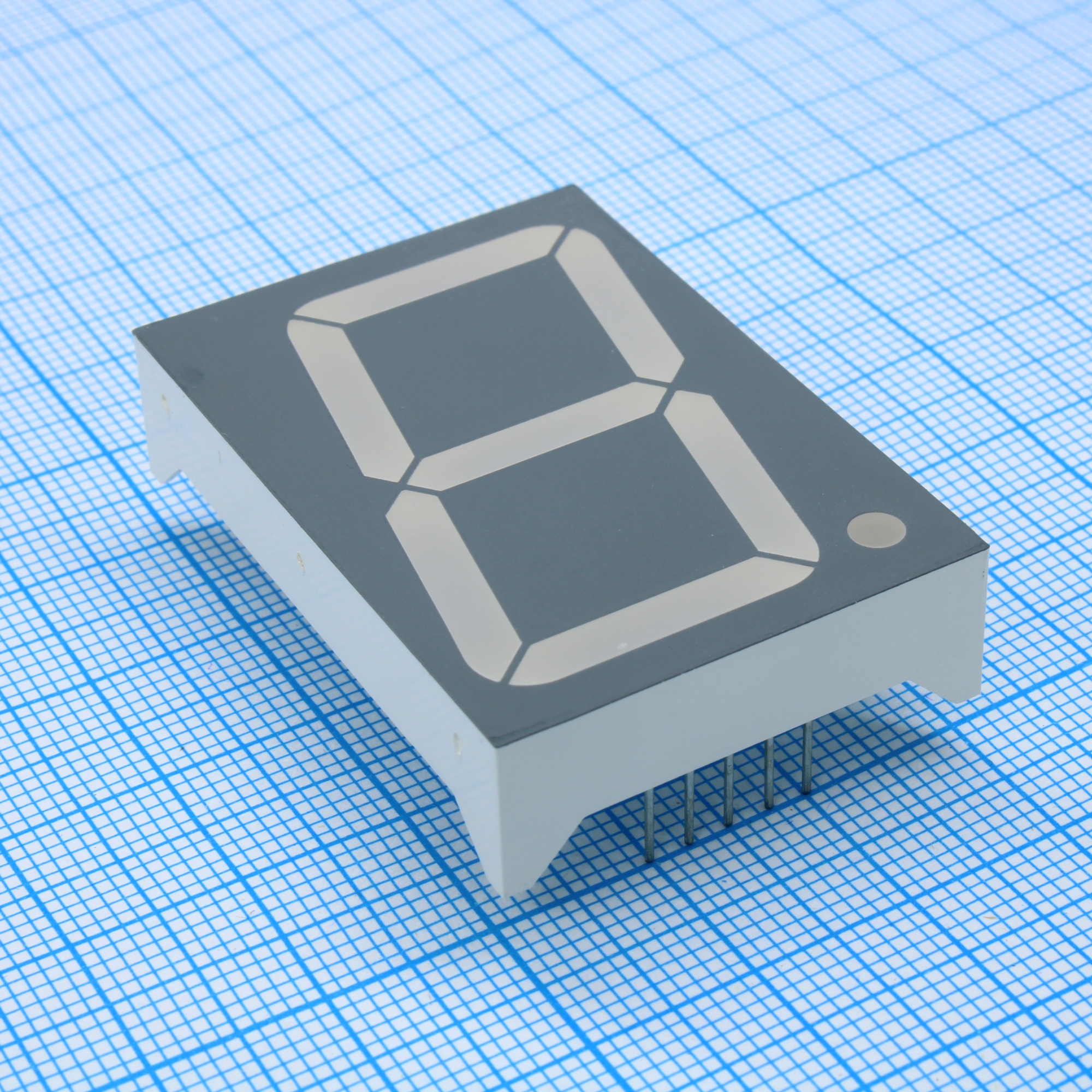 FYS-15013BUHR-21 - 1 разрядный индикатор 38,1мм/красный/660нм/30-60мкд/ОА