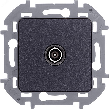 Розетка телевизионная оконечная TV Inspiria 10дБ 5-862мГц механизм антрацит Leg 673873