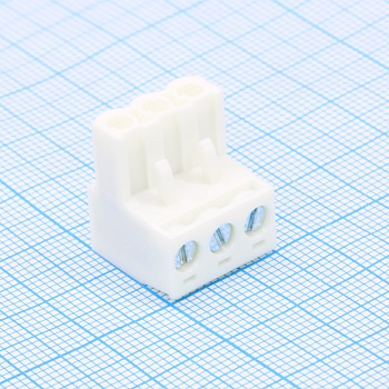 WJ2EDGK-5.0-03P-19-00A - Разъем клеммный винтовой на кабель 3 контакта шаг 5 мм
